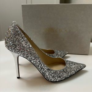 Jimmy Choo Abel Glitter Pumps